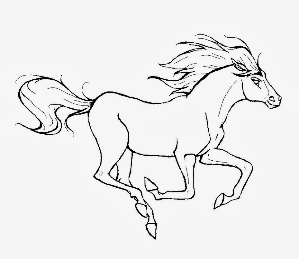 960x832 Spirit Coloring Pages With 11 Horse Printable Within
