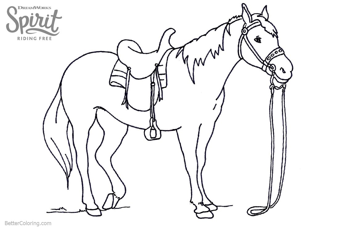 1100x750 Spirit Riding Free Coloring Pages Lineart