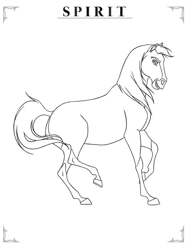 600x800 Spirit The Horse To Print Horse, Drawings