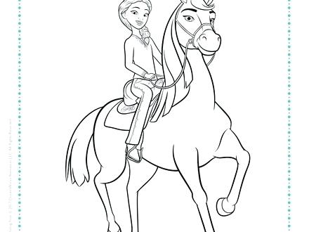 440x330 Stallion Coloring Pages Spirit Riding Free And Coloring Page