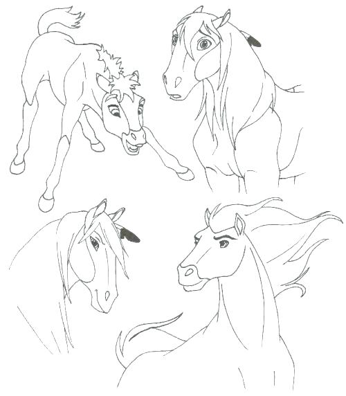 500x572 Spirit Stallion Of The Cimarron Coloring Pages Awesome Spirit