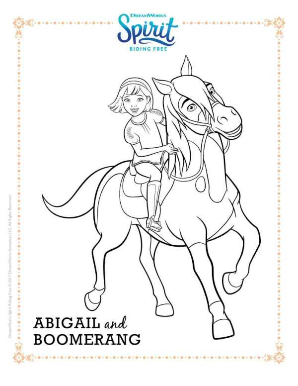 600x776 Kids N 16 Coloring Pages Of Spirit Riding Free
