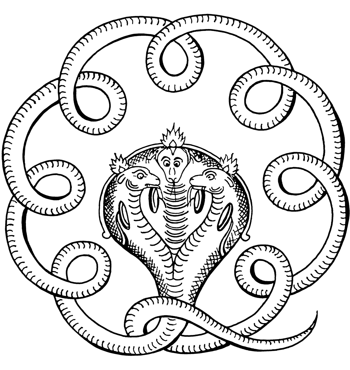 1159x1224 Cute Cartoon Cobra Coloring Page Free Printable Animals Bubbles