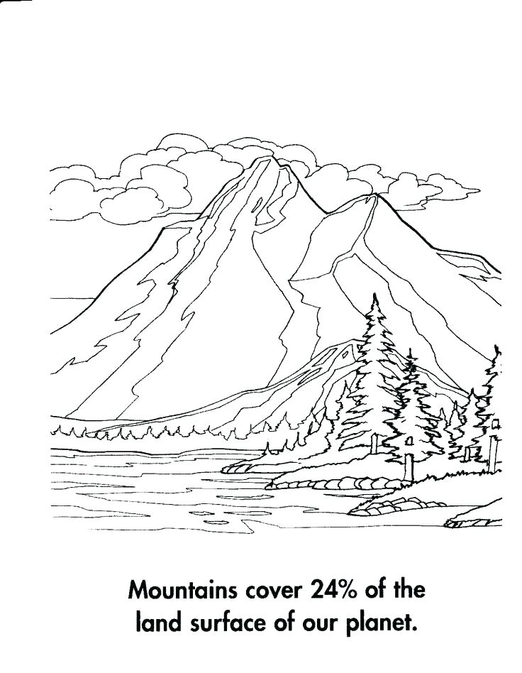 736x948 Mountain Coloring Page Splash Mountain Coloring Page Mountain Lion