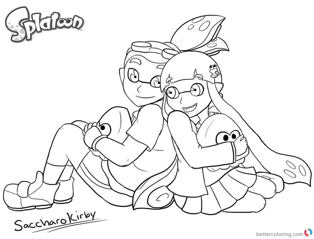 1000x760 Splatoon 2 Coloring Pages Guild Charity Lineart