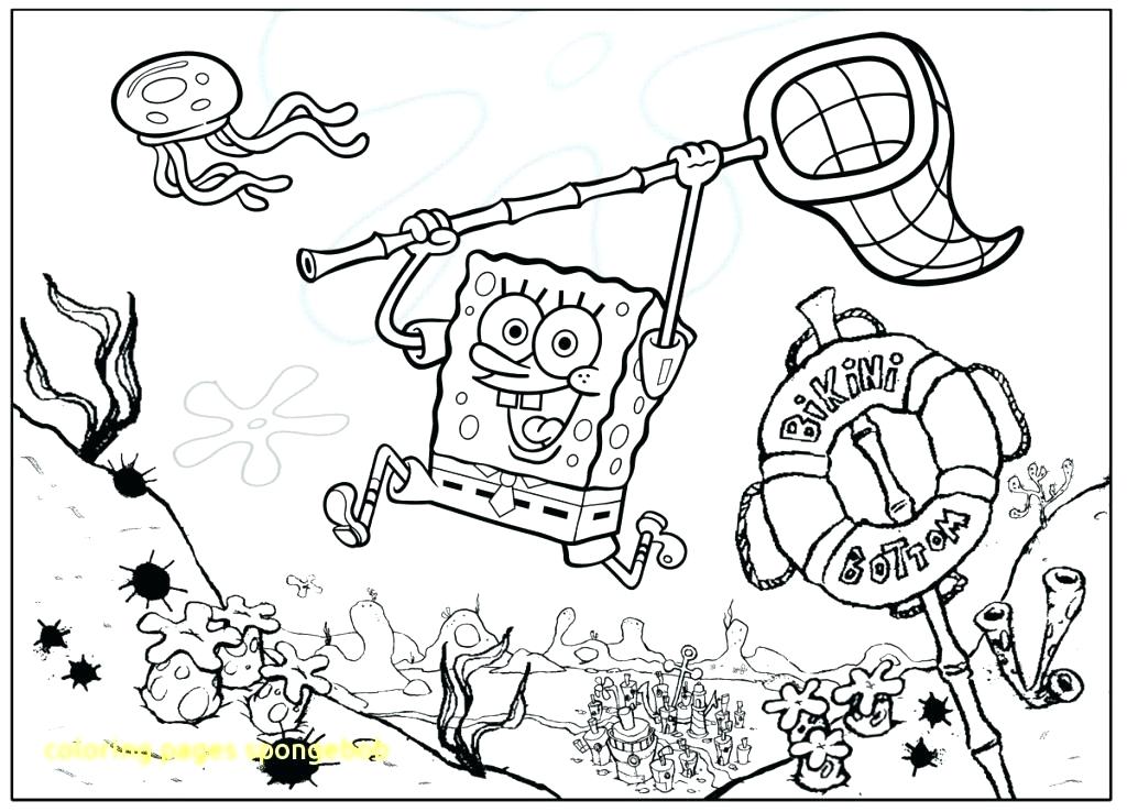 1024x738 Spongebob Halloween Coloring Pages Coloring Pages For