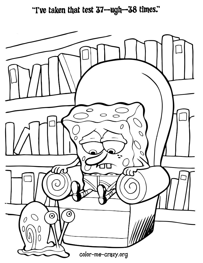 785x1018 Spongebob Squarepants Coloring Pages