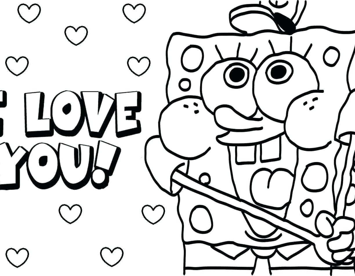 1224x952 New Spongebob Valentine Coloring Pages Free Similarpages.co