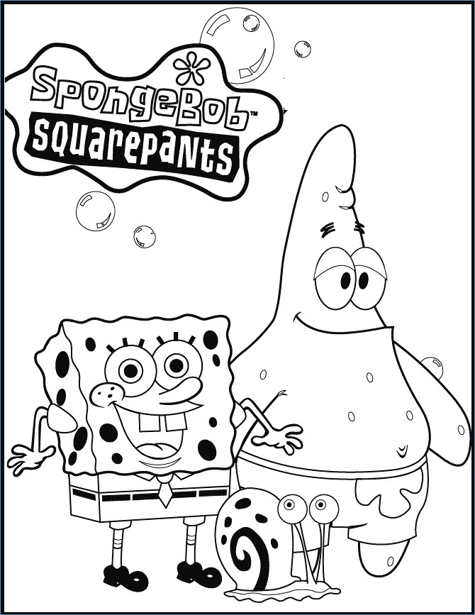 670x867 Patrick Star Spongebob Coloring Page