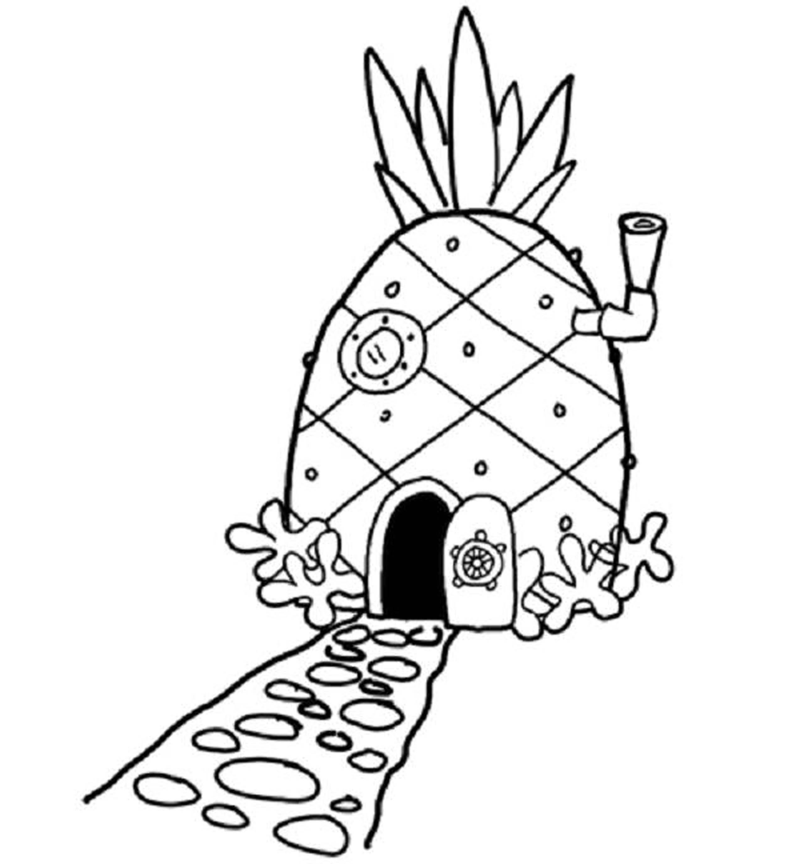 2550x2754 Spongebob Coloring Page Patrick Squidward Pages Printable Online