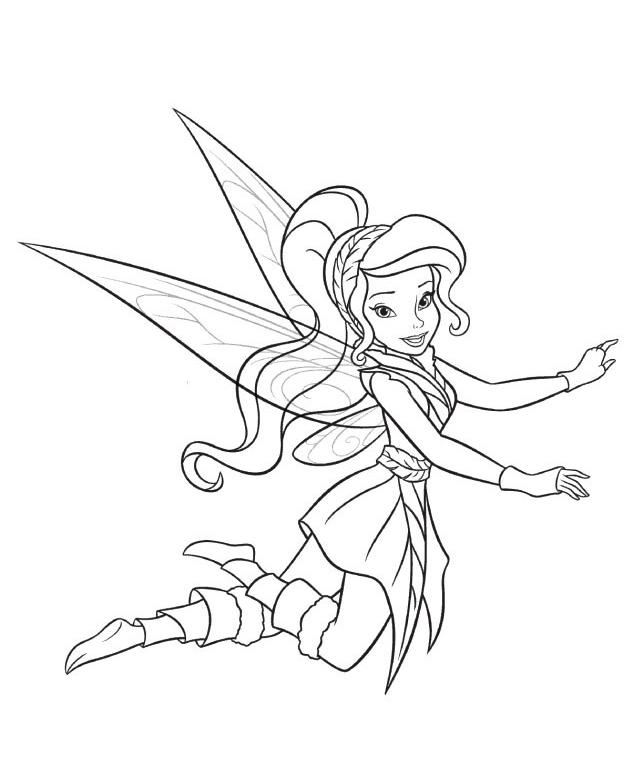 624x776 Fawn Fairy Coloring Pages
