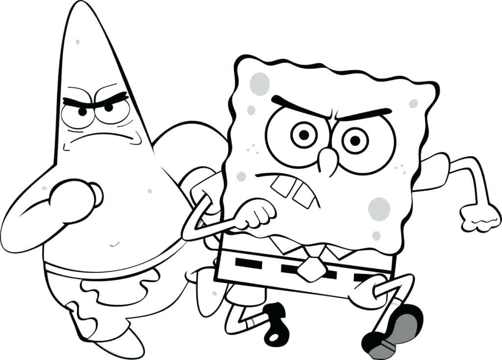 Spongebob Cartoon Coloring Pages