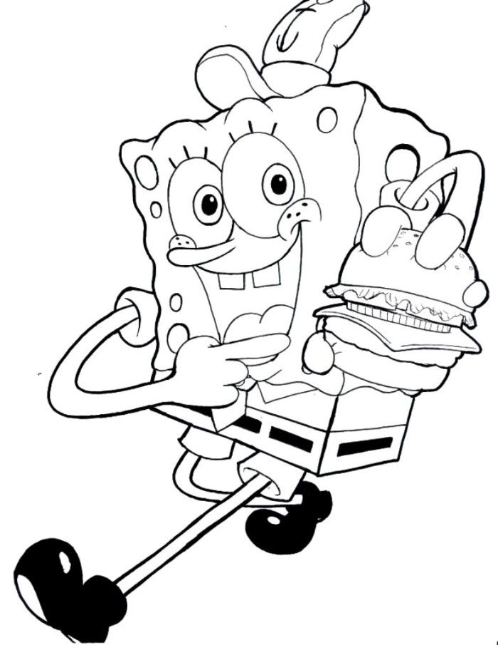 700x905 Free Spongebob Coloring Pages For Kids Kidstuff Free