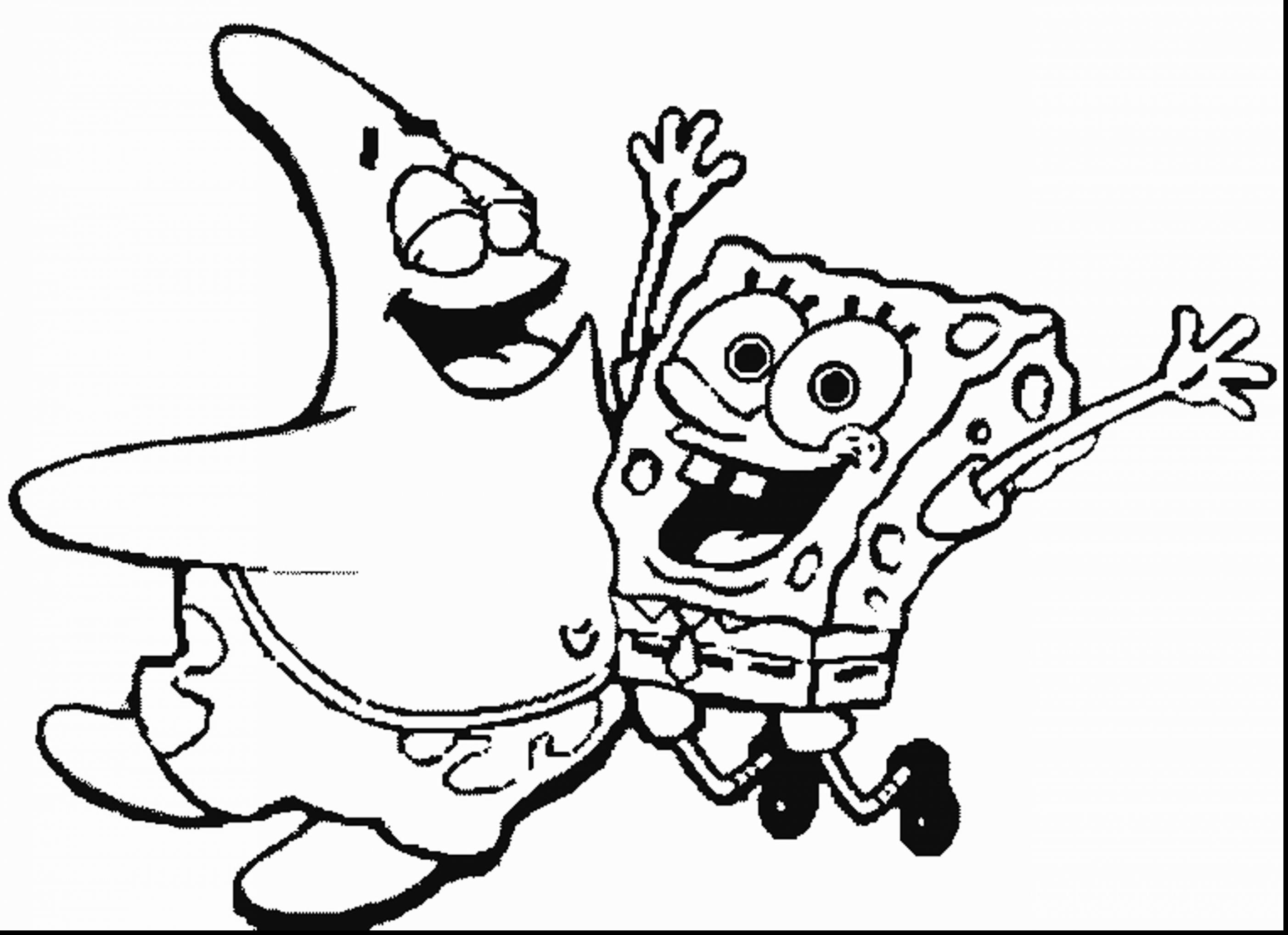 2805x2037 Spongebob Squarepants Coloring Pages Cartoon Network Download
