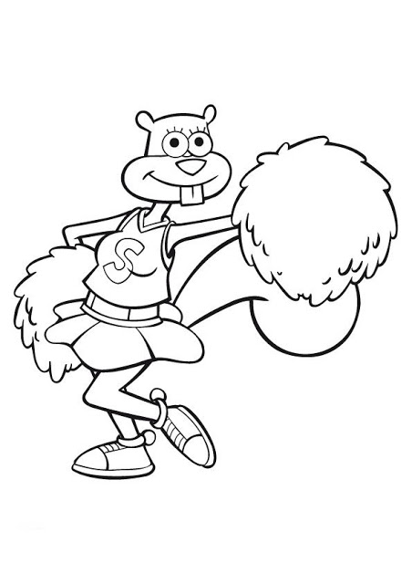 452x640 Transmissionpress Free Printable Sandy Pompom Girls Spongebob