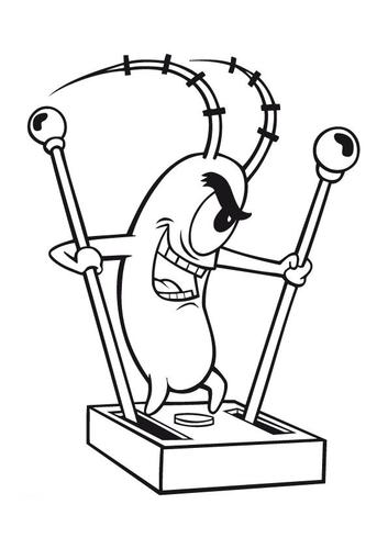 353x500 Spongebob Coloring Pages Plankton Spongebob Character Coloring Pages