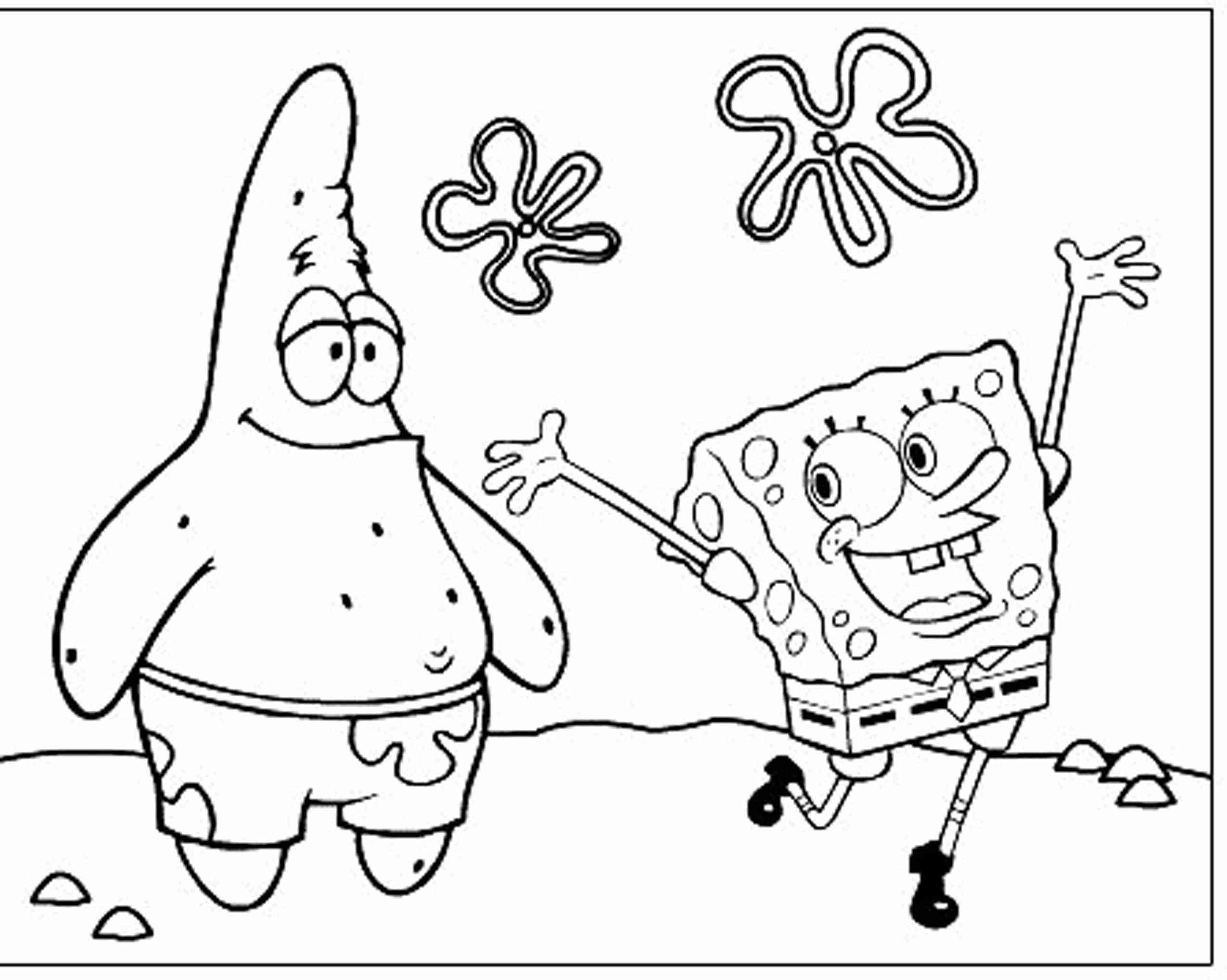 2550x2038 Spongebob Characters Coloring Pages 315877 Remarkable Spoonge Bob