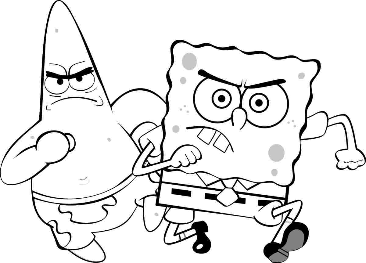 1200x862 Bold Design Ideas Spongebob Coloring Pages Squarepants And Patrick
