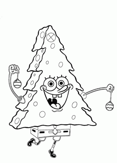 444x617 Spongebob Christmas Coloring Pages Spongebob Coloring Pages