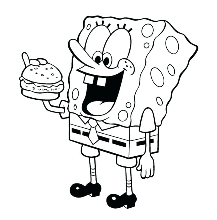 728x739 Happy Coloring Pages And The Snail Spongebob Merry Christmas
