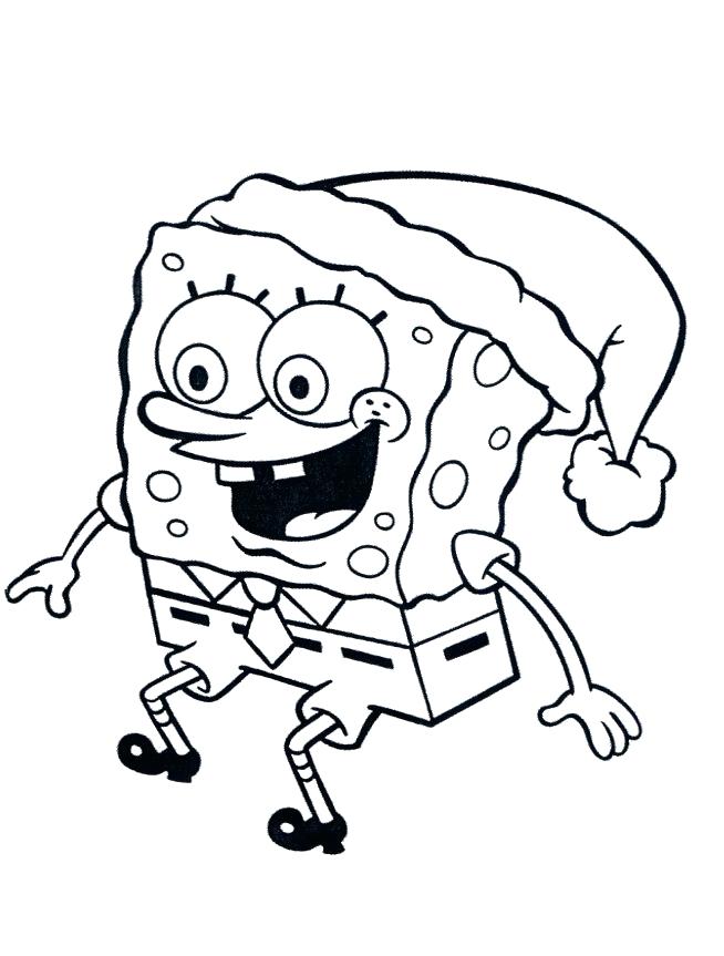 654x863 Spongebob Coloring Page Drawn Spongebob Christmas Coloring Pages