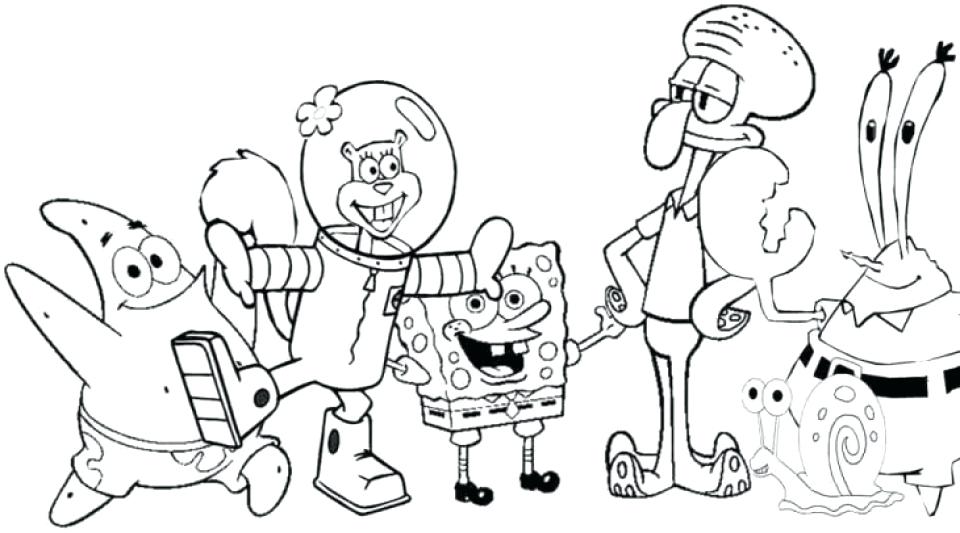 960x533 Spongebob Coloring Pages Wanted Coloring Pages Characters Home