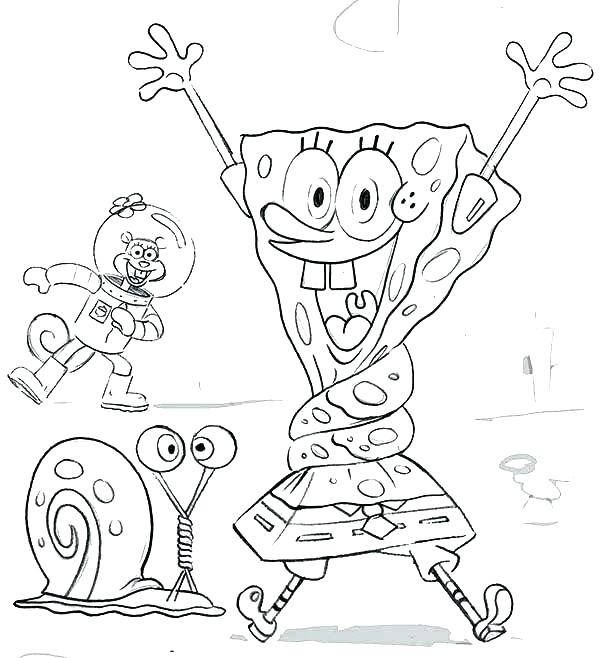 600x658 Free Coloring Pages Spongebob Free Coloring Pages Coloring Pages