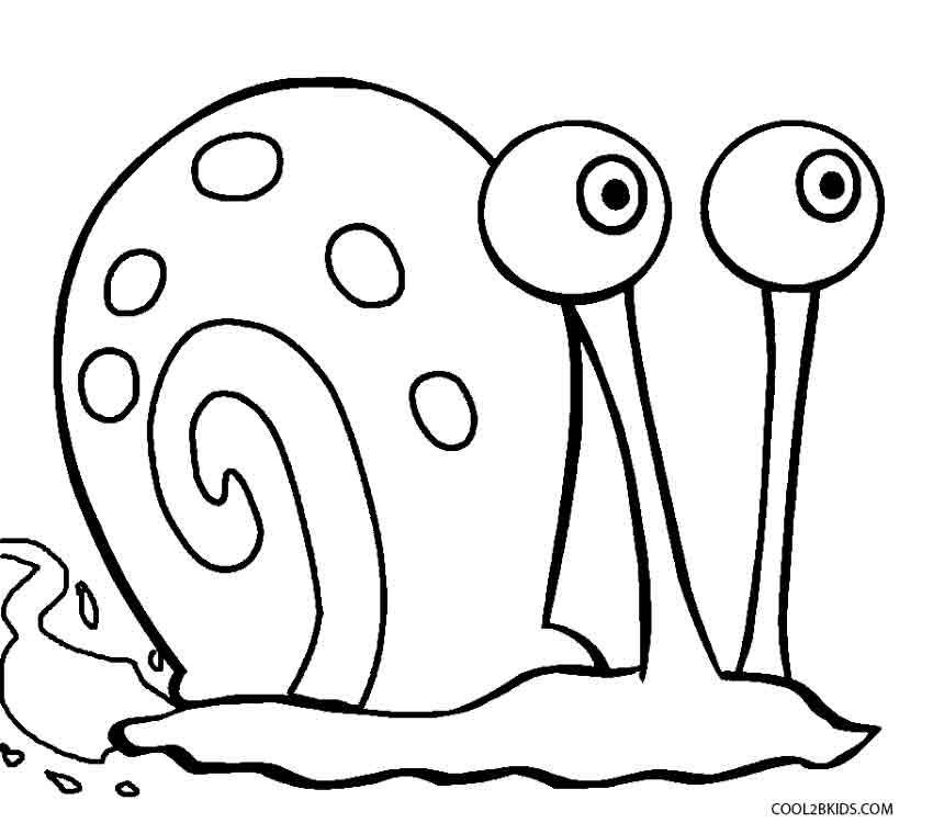 850x760 Gary The Snail Coloring Pages