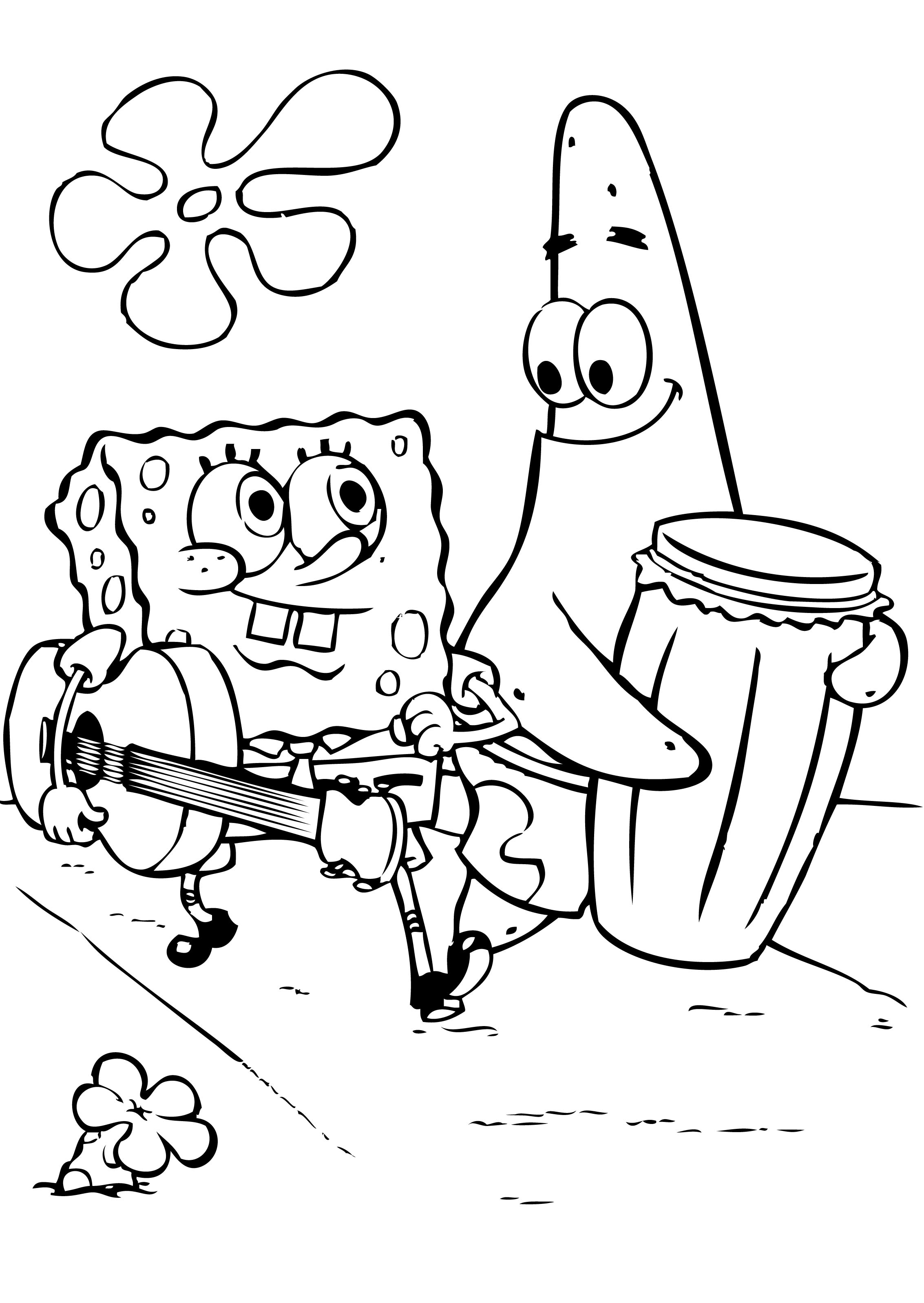 2266x3195 Special Sponge Bob Colouring Pages Spongebob C