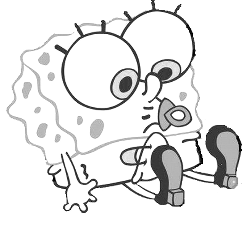800x734 Sponge Bob Squarepants Squidward And Mr Krabs Coloring Pages Free