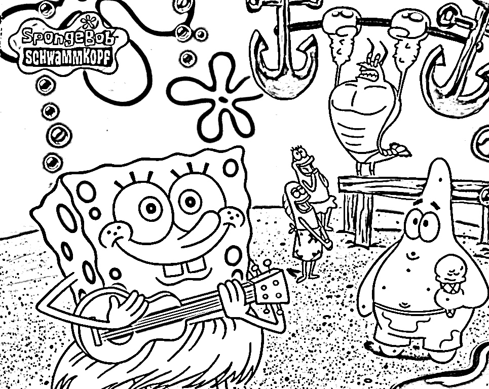 Spongebob Coloring Pages Pdf