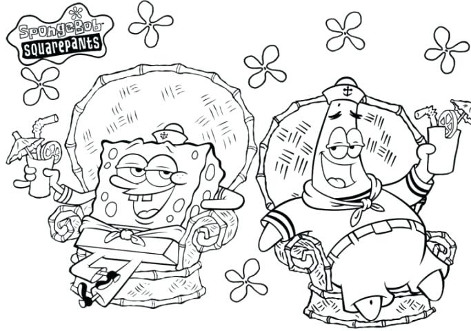 683x480 Spongebob Coloring Pages Free Coloring Page And Being Cool