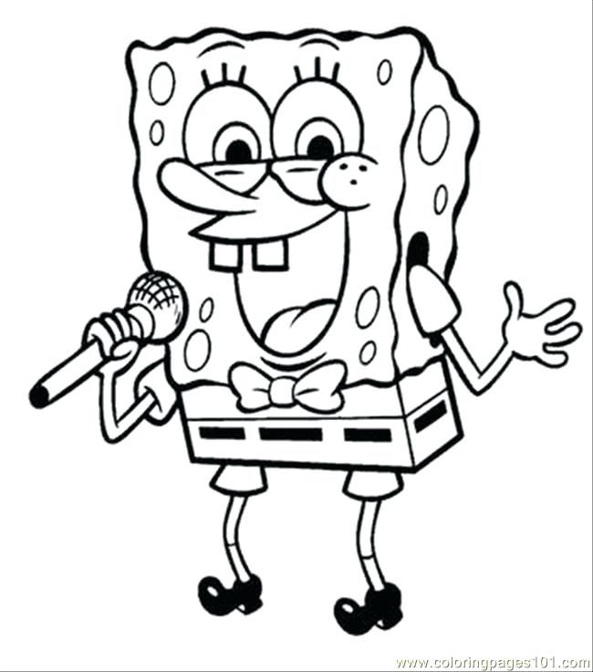 650x736 Spongebob Coloring Pages Printable Picture Free Printable Coloring