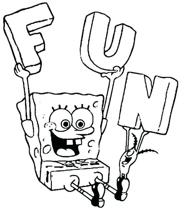 594x696 Free Coloring Pages Spongebob Coloring Pages Free Extraordinary