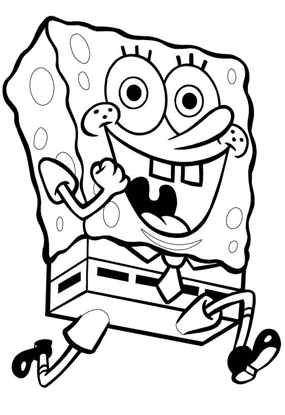 562x818 Halloween Coloring Pages Spongebob