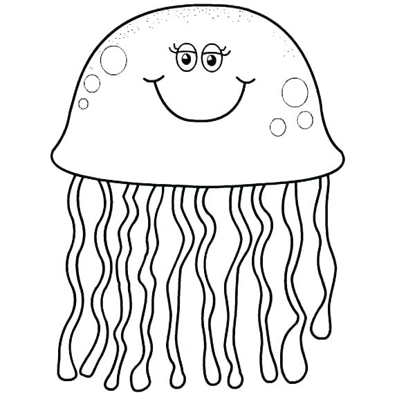 600x600 Jellyfish For Coloring Free Coloring Spongebob Jellyfish Coloring