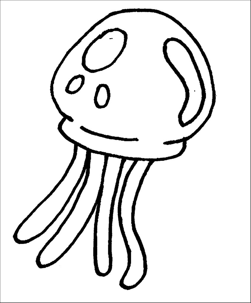 849x1024 Spongebob Jellyfish Coloring Pages Collection Coloring For Kids 2018