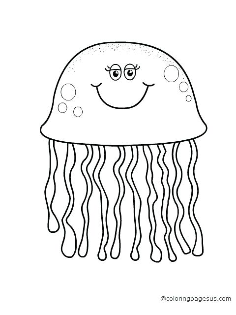480x640 Coloring Pages Jellyfish Cartoon Jellyfish Coloring Pages New Page
