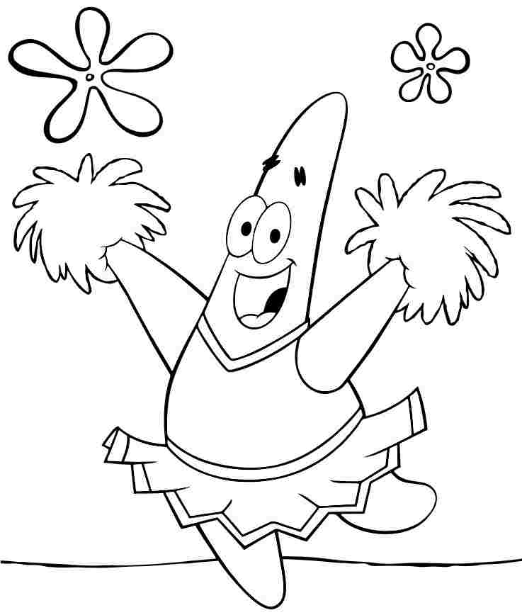 737x868 Patrick Star Coloring Pages