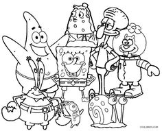 236x191 Free Printable Spongebob Squarepants Coloring Pages For Kids
