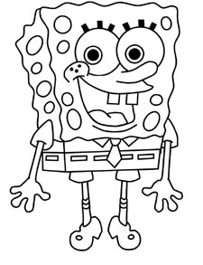 225x293 Kids Under 7 Spongebob Squarepants Coloring Pages