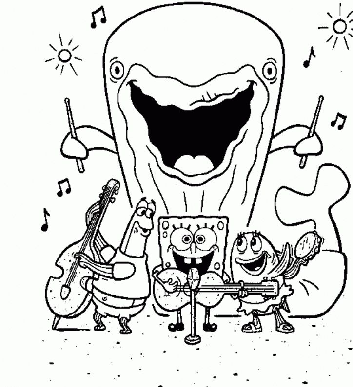Spongebob Squarepants Coloring Pages Free Printable