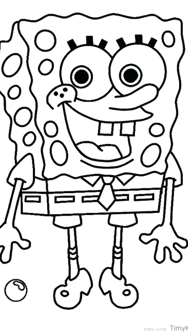 640x1136 Spongebob Coloring Pages Free