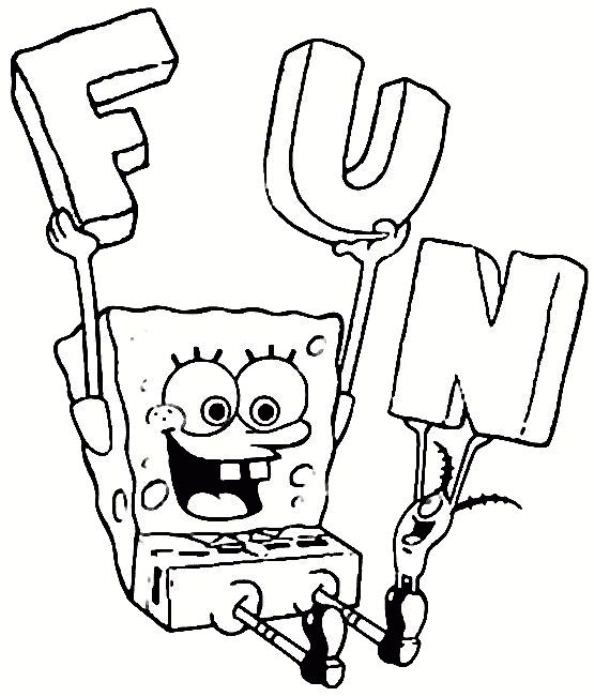 594x696 Kids N 39 Coloring Pages Of Spongebob Squarepants