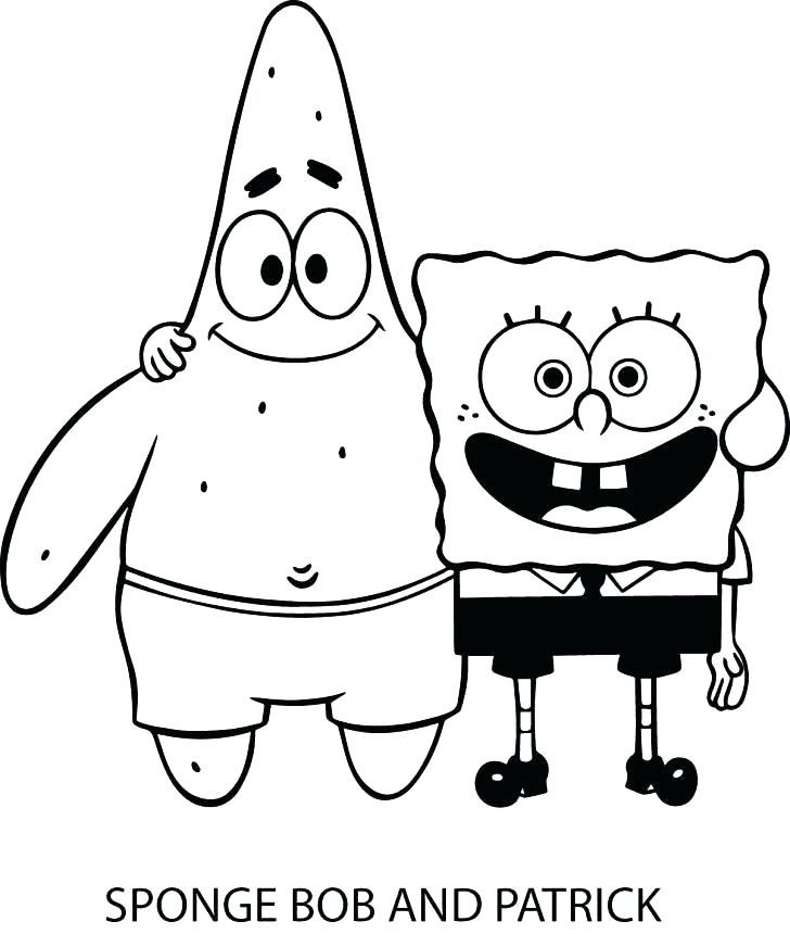 728x860 Spongebob And Patrick Coloring Pages And Coloring Pages To Print