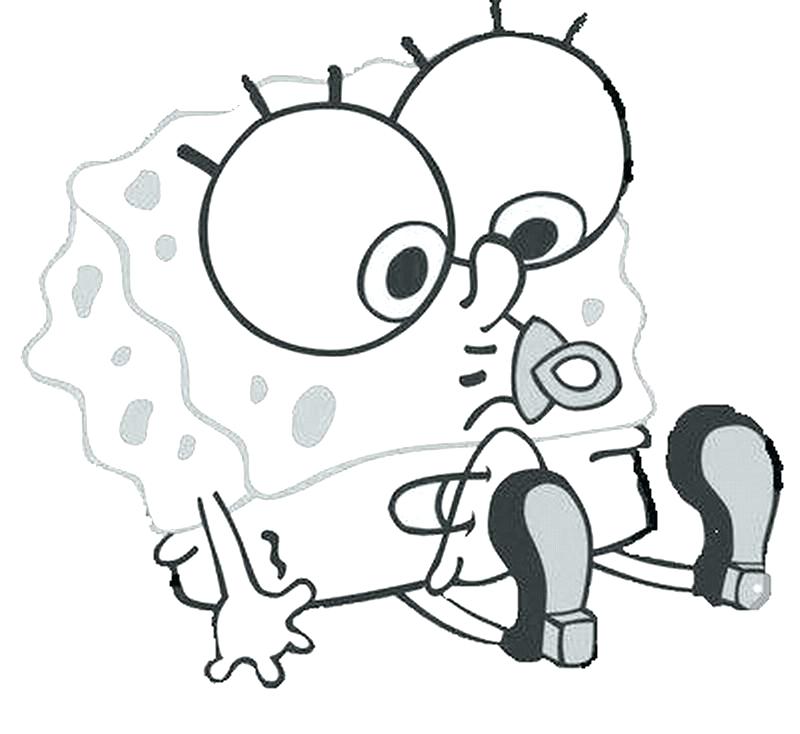 800x734 Spongebob Squarepants Coloring Book Also Coloring Pages To Print