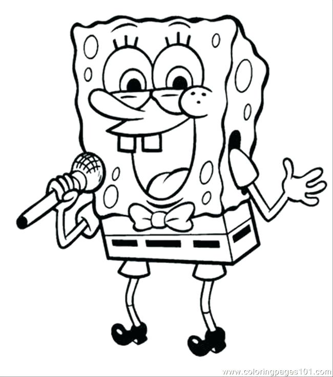 650x736 Spongebob Squarepants Coloring Page Thanksgiving Coloring Pages