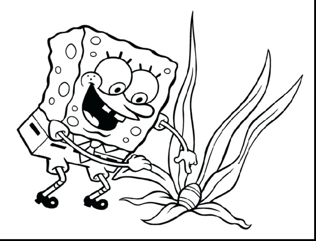 1024x783 Coloring Pages ~ Spongebob Squarepants Coloring Pages Good Print