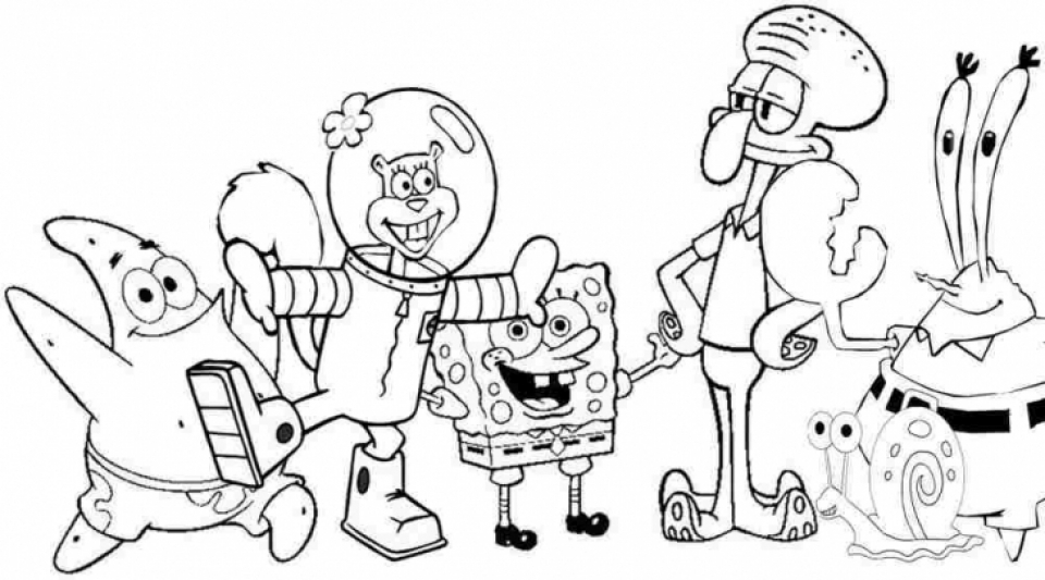 960x533 Get This Printable Spongebob Squarepants Coloring Pages Online 2x538 !