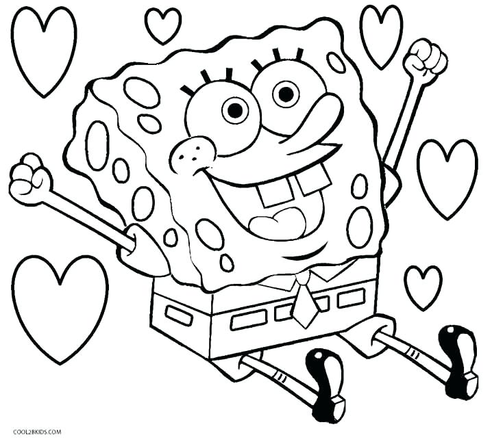 718x646 Spongebob Printable Coloring Pages Gallery Of Printable Coloring